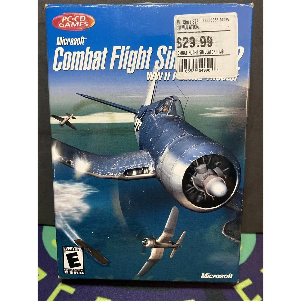 Microsoft Combat Flight Simulator 2 WWII Pacific Theater PC 3 Discs No Manual